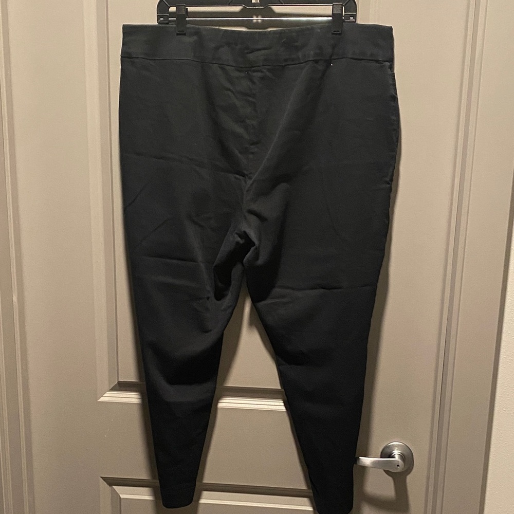 Croft & Barrow Black Pull On Ankle Pants 18 Stretch Career Work Trousers - Picture 8 of 10